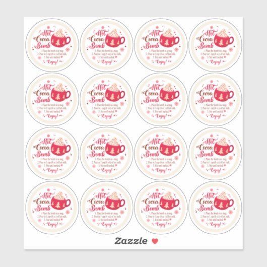 Sticker Instructions relatives à l'utilisation du chocolat (Feuille)