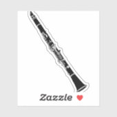 Sticker Instrument de musique Clarinet (Feuille)