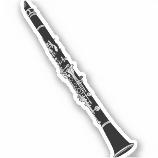 Sticker Instrument de musique Clarinet (Devant)