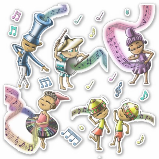 Sticker Instruments de musique classique (Devant)