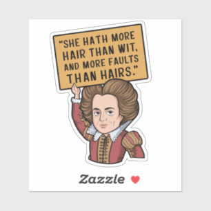 Sticker Insulte de l'Humour de citation colorée amusante