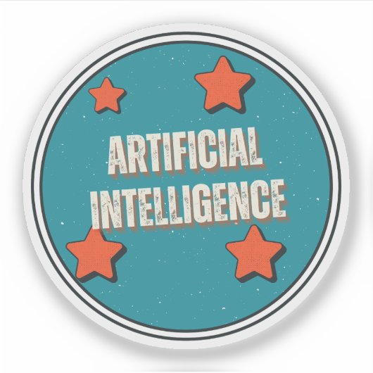 Sticker Intelligence artificielle (Devant)