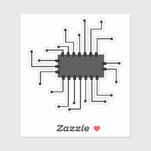 Sticker Intelligence Artificielle - L'Avenir Est Maintenan (Feuille)