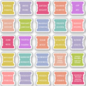 Sticker Intercalaires de classeur pour onglets d'index d'e (Devant)