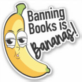 Sticker Interdiction des livres de bananes (Devant)