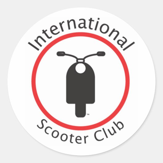 Sticker International Scooter Club (Devant)