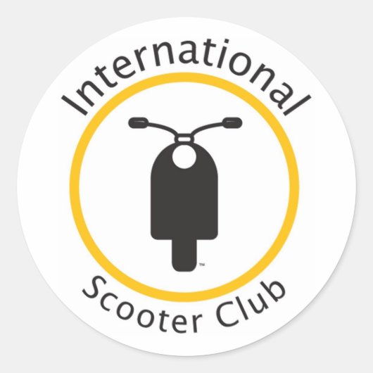 Sticker International Scooter Club (Devant)