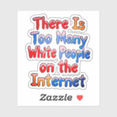 STICKER INTERNET DÉMOCRATE (Feuille)