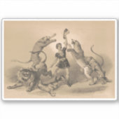 Sticker Interprète De Cirque Debout Parmi Les Animaux Vici (Devant)