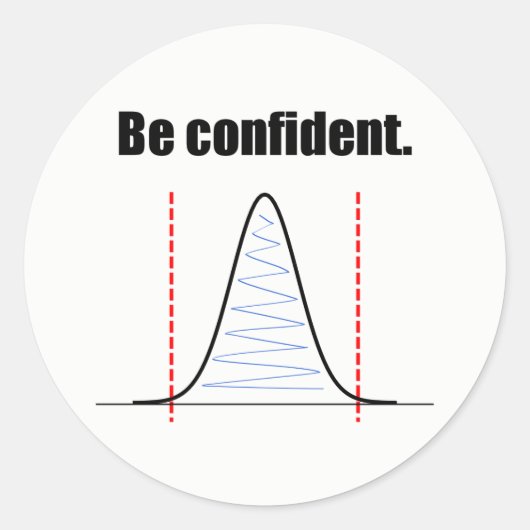 Sticker Intervalles Confiance (Devant)