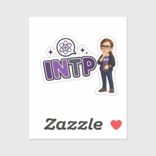 Sticker INTP — A Mente Investigadora (Feuille)