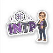 Sticker INTP — A Mente Investigadora (Recto)