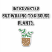 Sticker Introduction et plante (Devant)