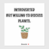 Sticker Introduction et plante (Feuille)