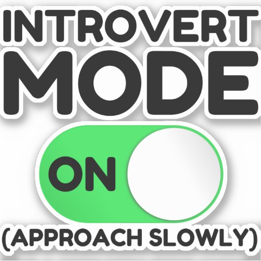 Sticker Introvert (Devant)