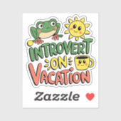 Sticker Introvert Sunshine Break (Feuille)