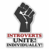 Sticker Introverties Unite (Devant)
