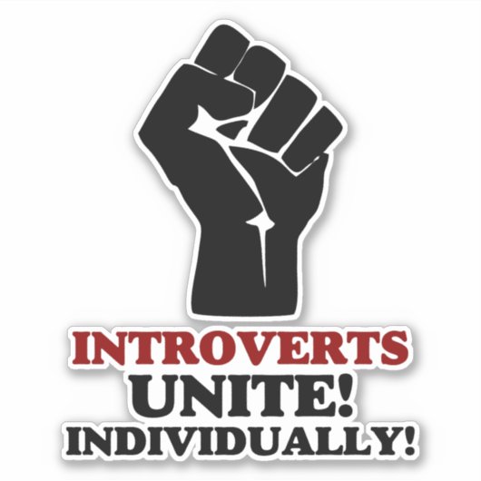 Sticker Introverties Unite (Devant)