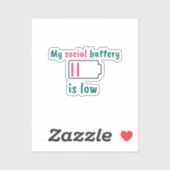 Sticker Introvertir l'Humour introduit (Feuille)