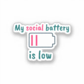 Sticker Introvertir l'Humour introduit (Recto)