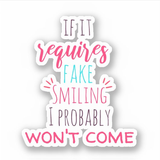 Sticker Introvertir l'Humour introduit (Devant)