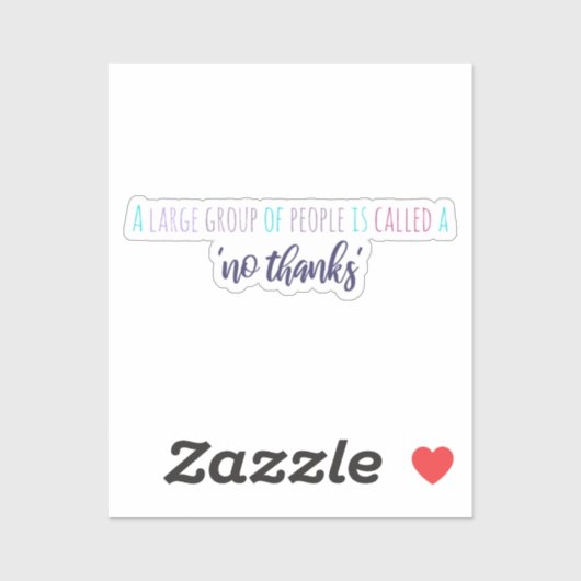 Sticker Introvertir l'Humour introduit (Feuille)