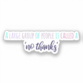 Sticker Introvertir l'Humour introduit (Recto)