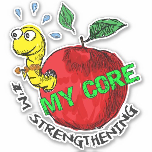 Sticker Invader Apple (Devant)