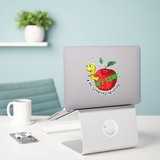 Sticker Invader Apple (Ordinateur portable sur le bureau)