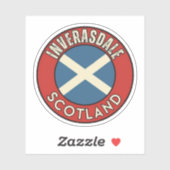 Sticker Inverasdale, Écosse (Feuille)