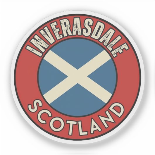 Sticker Inverasdale, Écosse (Devant)