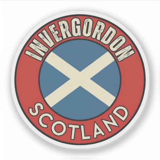 Sticker Invergordon, Écosse (Devant)