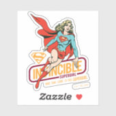 Sticker Invincible Supergirl Retro Graphic (Feuille)