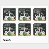 Sticker Invitation du Green Bowling Party (Feuille)