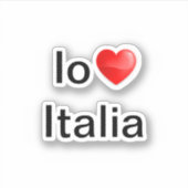 Sticker Io amo Italia (Devant)