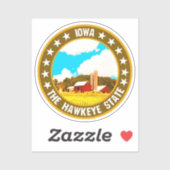 Sticker Iowa (Feuille)