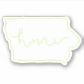 Sticker Iowa "Home" (Devant)