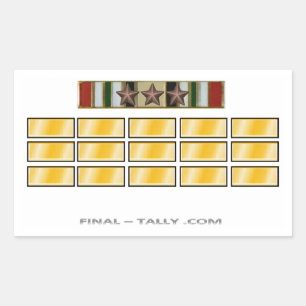 Sticker Iraq 15 mois avec 3 Star de campagne