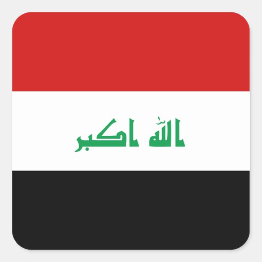 Sticker Iraq Flag (Devant)