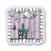 Sticker Iridescente Coquette Halloween (Devant)