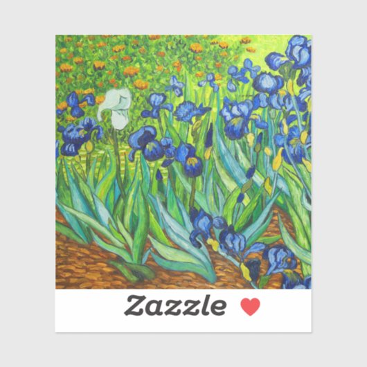 Sticker Iris de Van Gogh (Feuille)