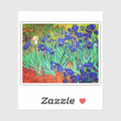 Sticker Irises par Vincent Van Gogh (Feuille)
