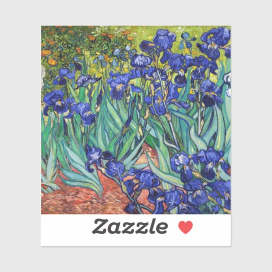 Sticker Irises par Vincent van Gogh (Feuille)