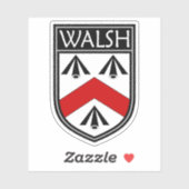 Sticker Irish Clan Crest - Walsh (Feuille)