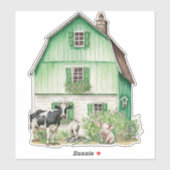 Sticker Irish Farmhouse | Green Barn (Feuille)