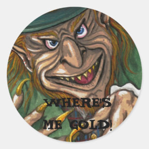 Sticker irlandais LEPRECHAUN