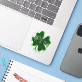 Sticker Irlandais pour une journée St. Patrick (Ordinateur portable avec iPhone)