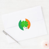 Sticker irlandais, trèfle, drapeau irlandais /fans (Enveloppe)