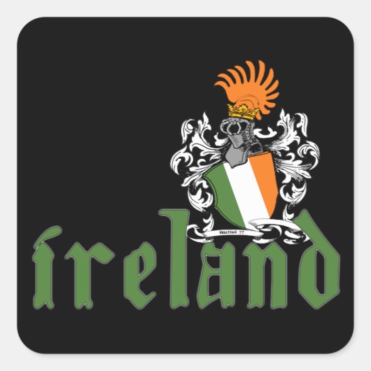 Sticker Irlande Shield (Devant)