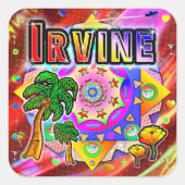 Sticker Irvine Tropical Friends (Devant)